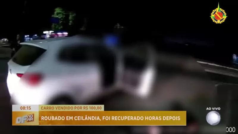 Roubo e venda por mixaria: carro é negociado por apenas R$ 100 em Ceilândia, DF