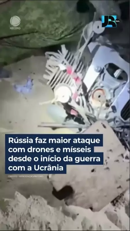 Rússia lança maior ataque com drones e mísseis desde o início da guerra na Ucrânia