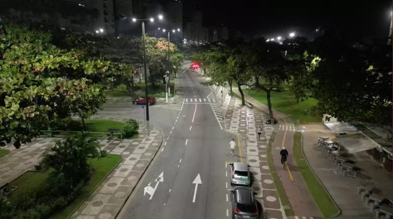 Santos inaugura nova área de treino para corrida e caminhada na orla: veja mudanças no trânsito