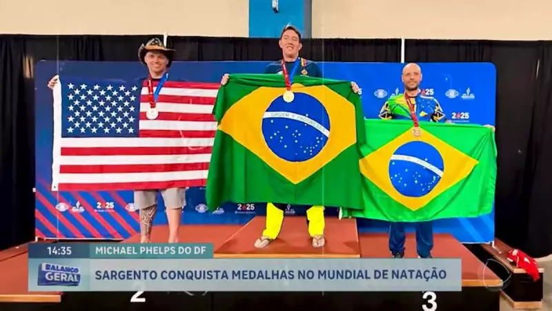 Sargento da PM-DF brilha no Mundial de Natação e conquista 7 medalhas: orgulho nacional!