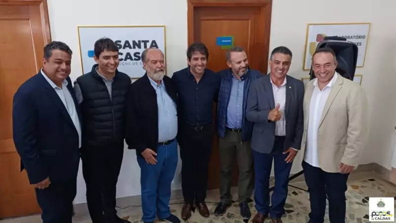 Secretário de Saúde de Minas Gerais visita Poços de Caldas e elogia estrutura hospitalar