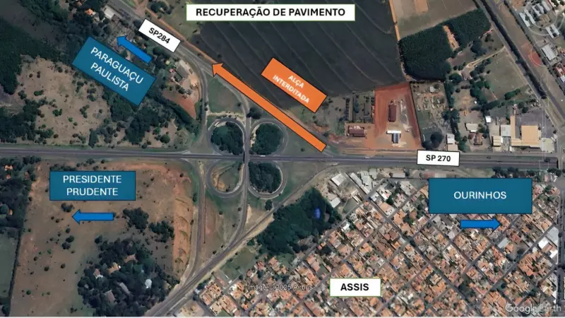 SP-284 terá interdição em Assis: veja rotas alternativas e planeje seu trajeto
