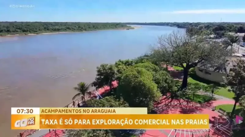 Taxa em estruturas comerciais nas praias do Rio Araguaia gera polêmica em Goiás