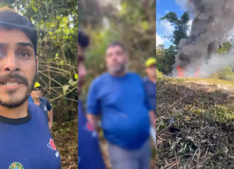 Técnico em enfermagem registra momento tenso após queda de helicóptero na Terra Yanomami