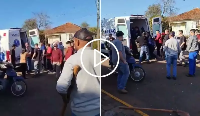 Tensão em Santa Catarina: Moradores retiram adolescente de ambulância e suspeito é agredido após ataque em escola