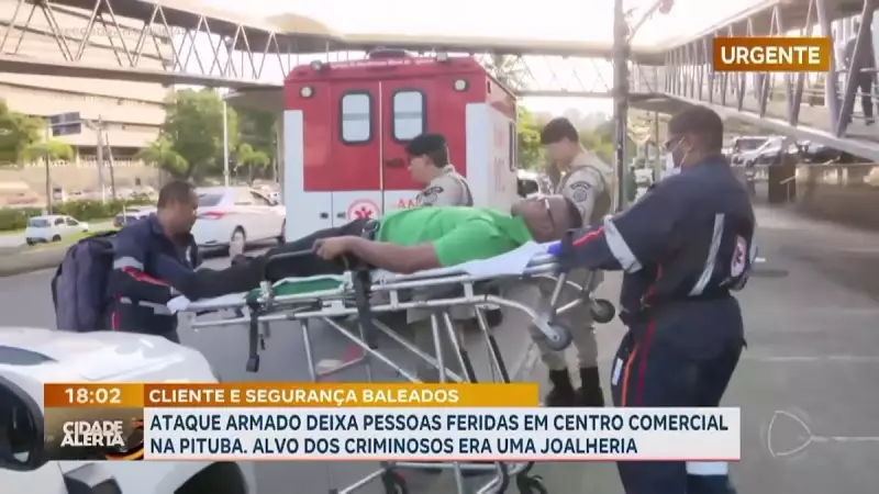 Tentativa de assalto em shopping de Salvador termina com duas vítimas baleadas