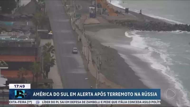 Terremoto na Rússia acende alerta: Países da América do Sul monitoram risco de tsunami