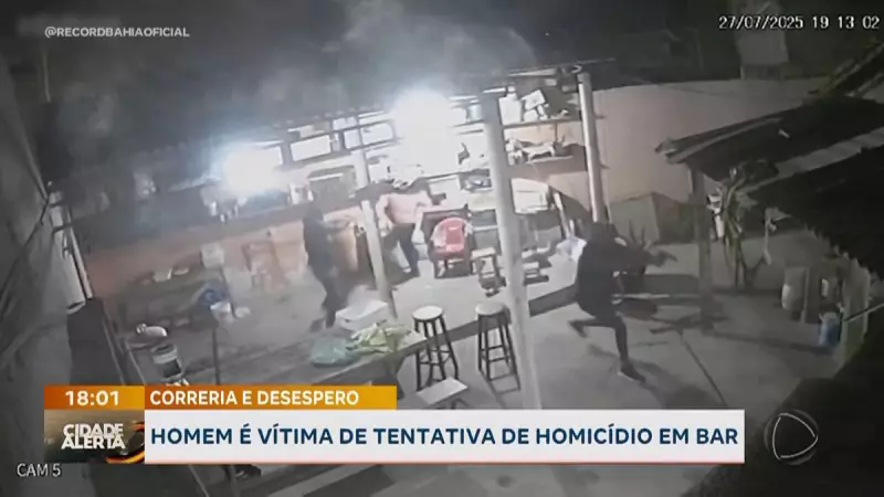 Tiro em bar no interior da Bahia: homem escapa por pouco de tentativa de homicídio