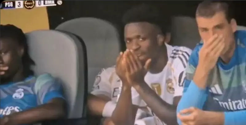 Torcedores do Real Madrid reagem com críticas a gesto de Vini Jr. em goleada do PSG