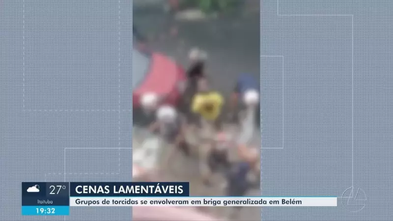 Torcidas se enfrentam em Belém: briga termina com espancamento brutal