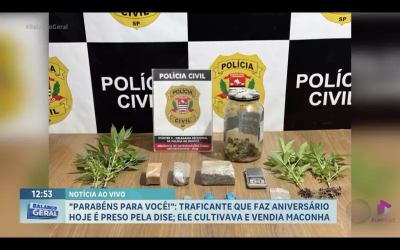 Traficante é preso durante festa de aniversário em operação da DISE no interior de SP