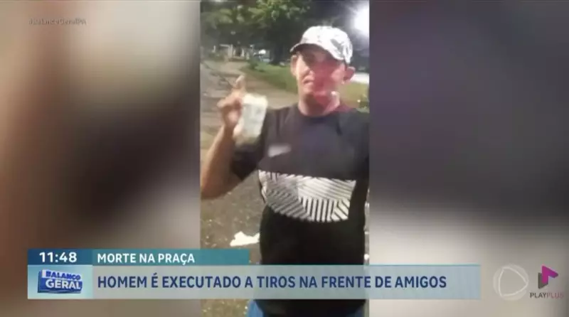 Tragédia em Belém: Homem é executado a tiros em praça pública na frente de amigos