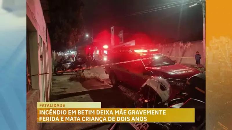 Tragédia em BH: Incêndio mata criança de 2 anos e deixa mãe gravemente ferida
