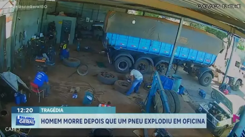 Tragédia em Goiás: Homem morre após explosão de pneu em oficina mecânica