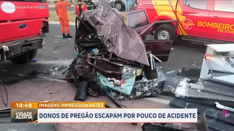 Tragédia em Goiás: Jovens perdem a vida em colisão brutal entre carro e caminhão