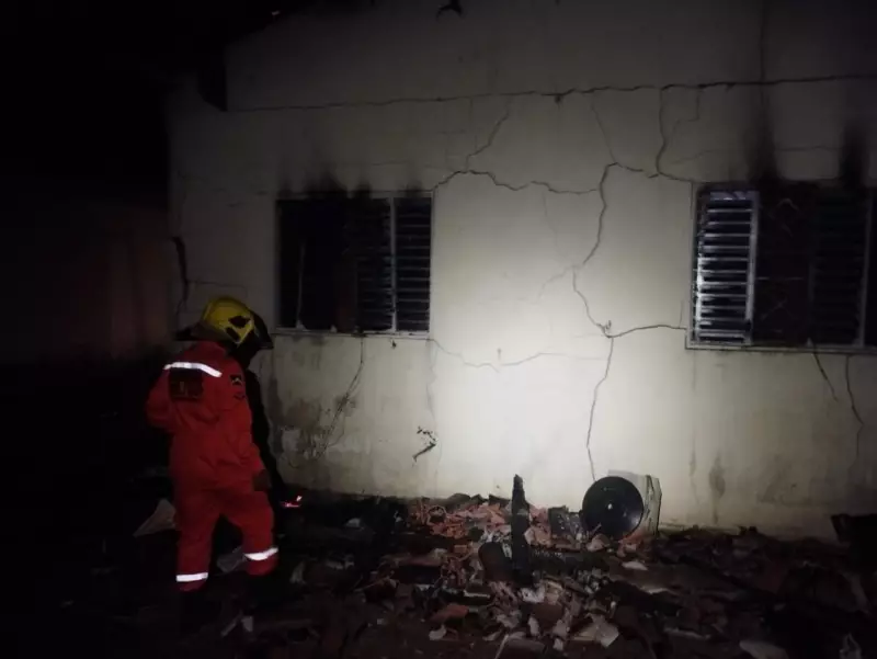 Tragédia em Jaru: Mulher morre carbonizada dentro de casa durante incêndio