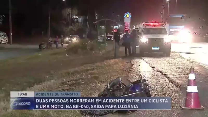 Tragédia na BR-040: Duas vítimas fatais em acidente próximo a Luziânia (GO)