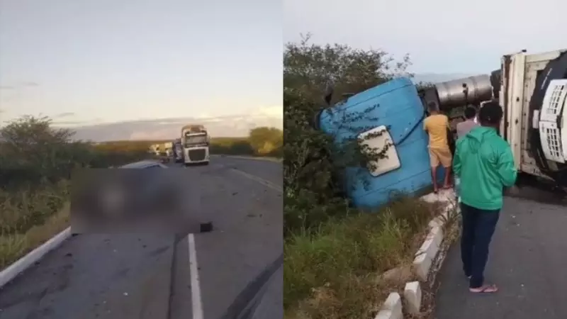Tragédia na BR-116: Colisão entre carreta e carro mata motorista em Jaguaribe