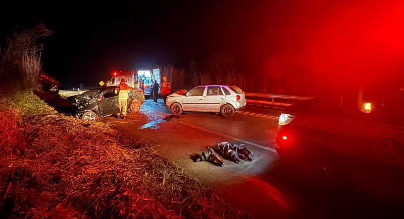 Tragédia na BR-352: Acidente entre 3 veículos deixa mortos e feridos no Triângulo Mineiro