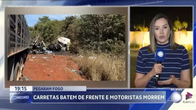 Tragédia na GO-184: Duas vidas perdidas em choque entre carretas em Áporé-GO