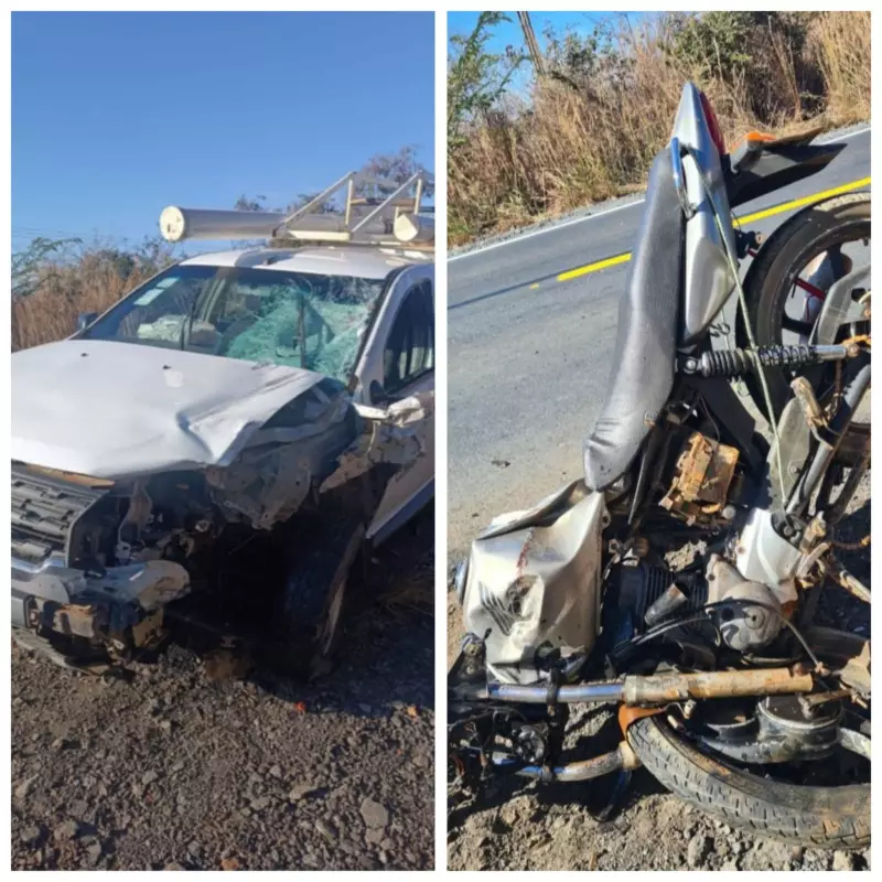 Tragédia na MG-122: Motociclista perde a vida após colisão frontal em contramão