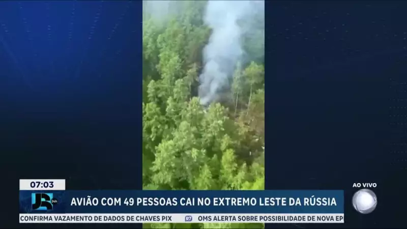 Tragédia na Rússia: Avião com 49 pessoas despenca e não há sinais de sobreviventes
