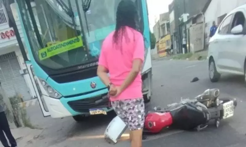 Tragédia no trânsito de Fortaleza: motociclista perde a vida em colisão com ônibus