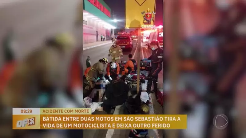 Tragédia no trânsito: motociclista morre em acidente entre duas motos em São Sebastião (DF)