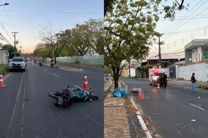 Tragédia no trânsito: motociclista perde o controle, colide em árvore e morre na Zona Sul de Teresina