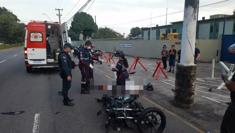 Tragédia no trânsito: Mulher morre após colisão com poste em Belém