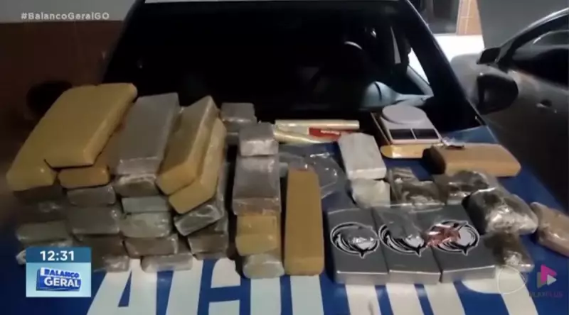 Três suspeitos são presos com 40 kg de drogas em São Miguel do Araguaia (GO) | Operação policial apreende cocaína e maconha