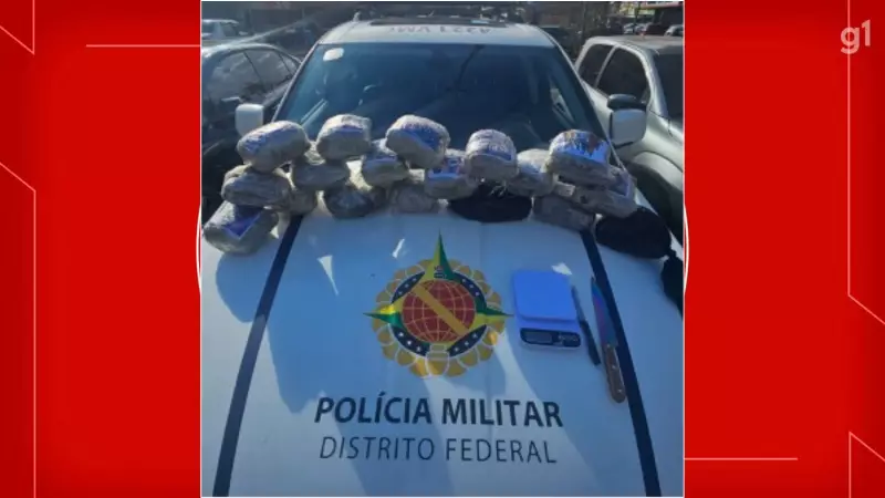 Trio é detido com drogas avaliadas em R$ 100 mil em Taguatinga — veja detalhes da operação