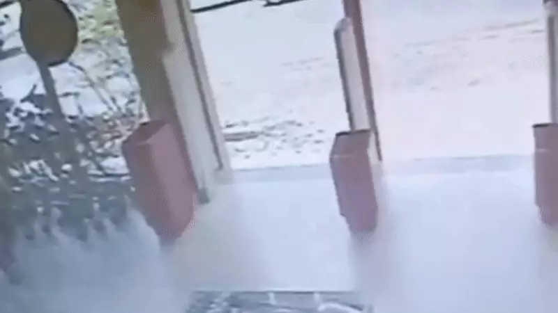 Trio é flagrado roubando micro-ondas em loja de Araguari — veja o vídeo chocante!
