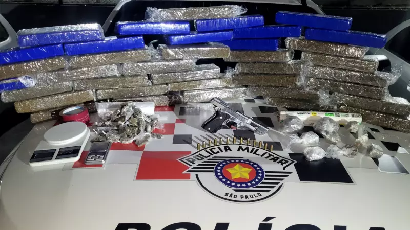 Trio é preso com 35 kg de drogas em São José dos Campos: veja detalhes da operação policial