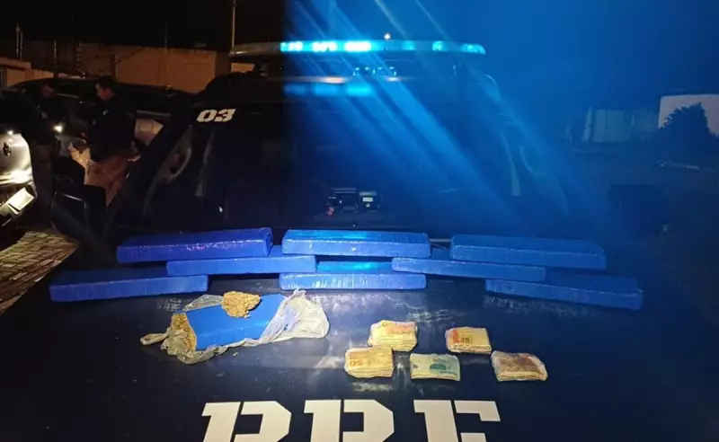 Trio é preso com mais de 7 kg de maconha após tentativa de fuga da PRF na Grande Natal