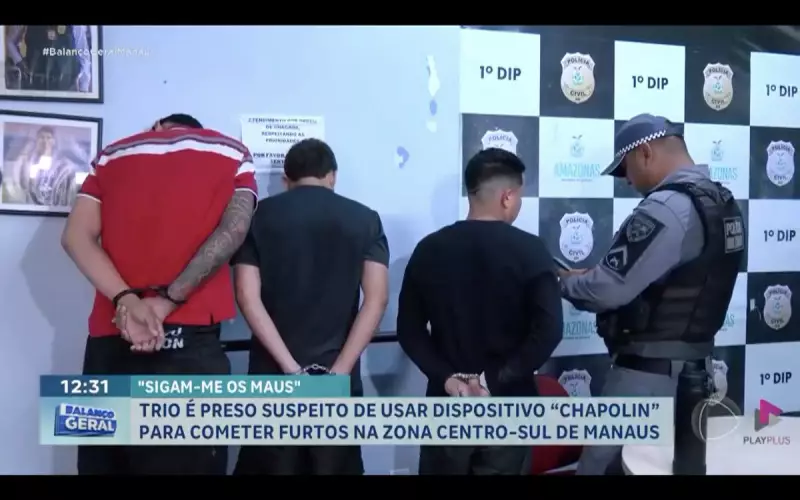 Trio é preso em Manaus usando dispositivo 'Chapolin' para furtar veículos — veja como agiam