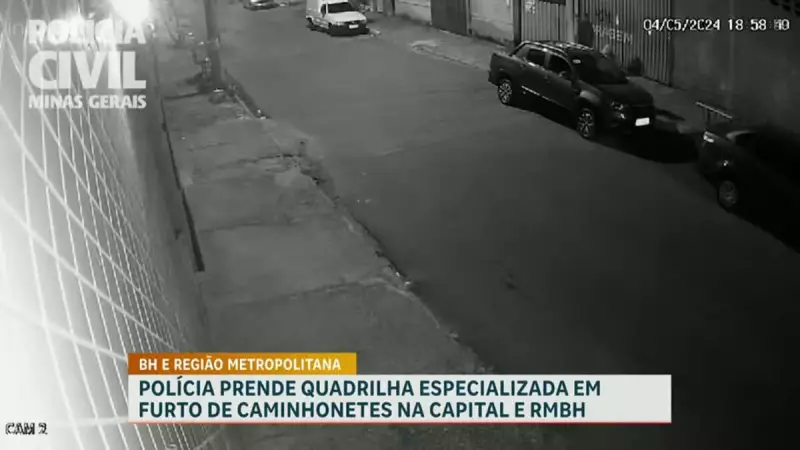 Trio especializado em furtos de caminhonetes é preso na Grande BH: veja detalhes da ação policial