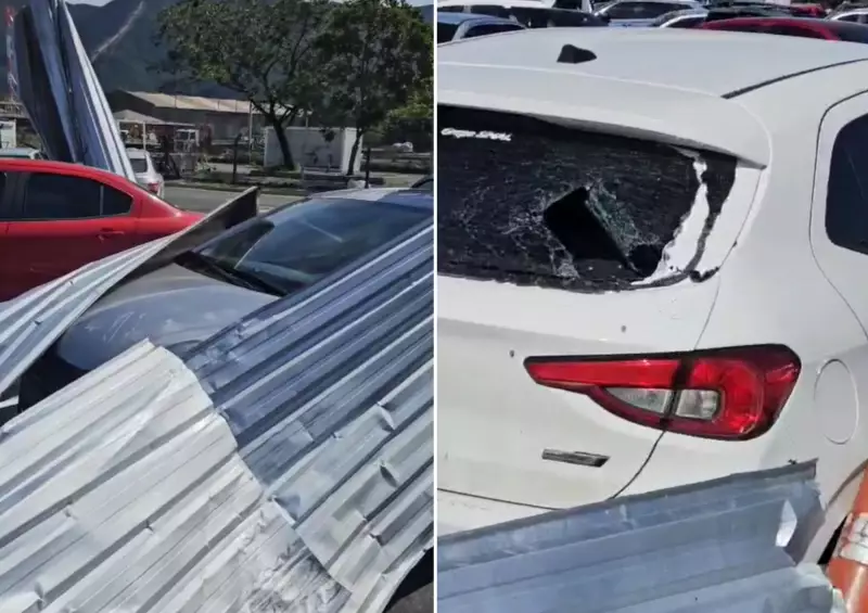 Ventos fortes derrubam telhado em refinaria da Petrobras e danificam dezenas de carros em SP