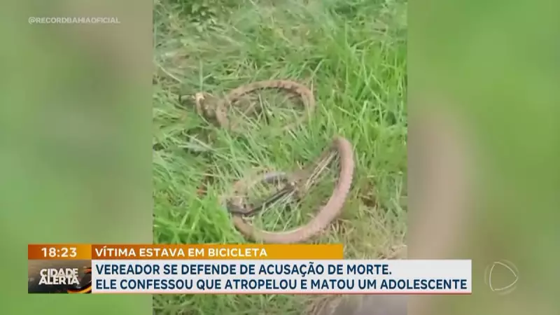 Vereador atropela e mata adolescente no interior da Bahia: tragédia choca cidade