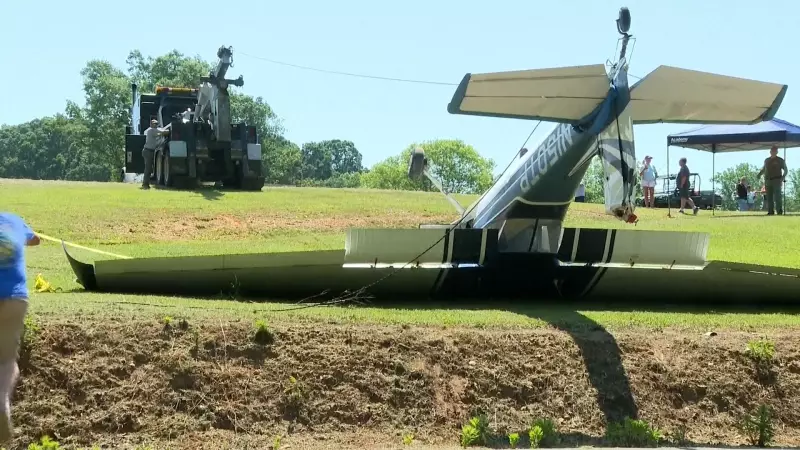 Vídeo impressionante mostra avião capotando durante tentativa de pouso em jardim nos EUA