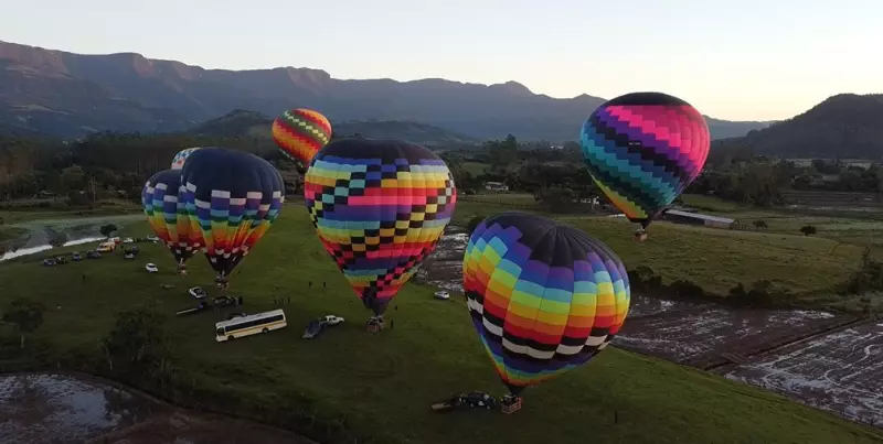 Voos de balão em Praia Grande são retomados em SC: confira os detalhes!