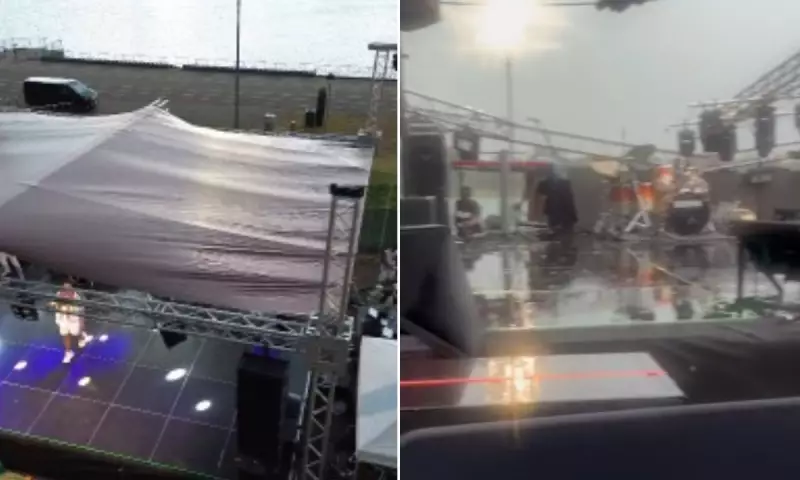 Xanddy tem show interrompido por granizo na Bahia: veja o que aconteceu