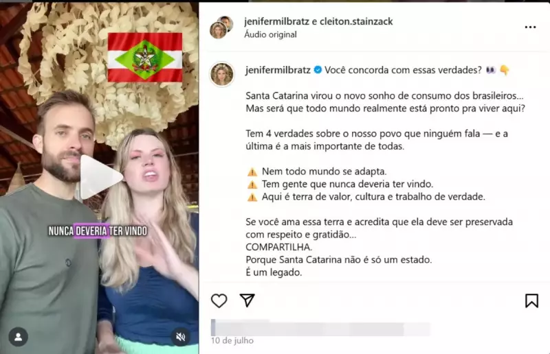 Xenofobia em SC: Casal denuncia ameaças e burocracia para morar no estado
