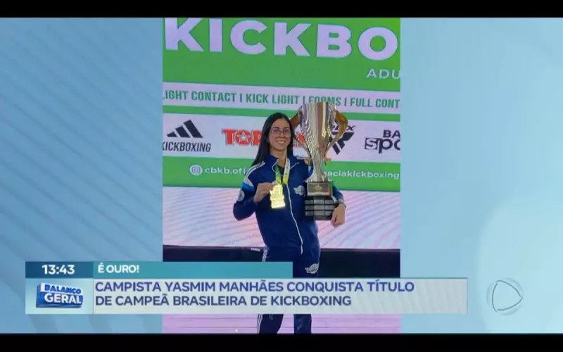 Yasmin Manhães, de Campos dos Goytacazes, é campeã brasileira de kickboxing