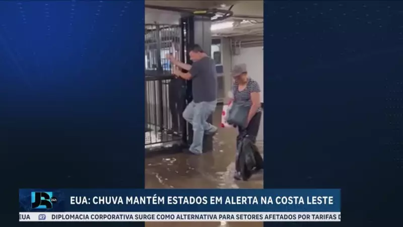 Alerta máximo! Costa Leste dos EUA sofre com chuvas torrenciais e inundações — veja imagens impressionantes