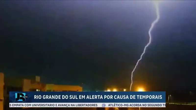 Alerta Máximo no RS: Temporais com Ventania e Granizo Ameaçam o Estado