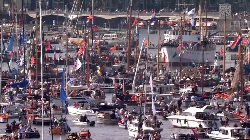 Amsterdã Sedia Espetáculo de Veleiros Históricos e Atrai Milhões no Festival Marítimo — Veja Fotos!
