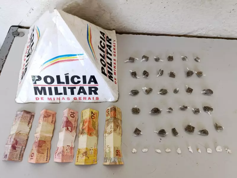 Apreensão de Drogas em Frente a Escola Choca Montes Claros: Jovem e Adolescente Detidos