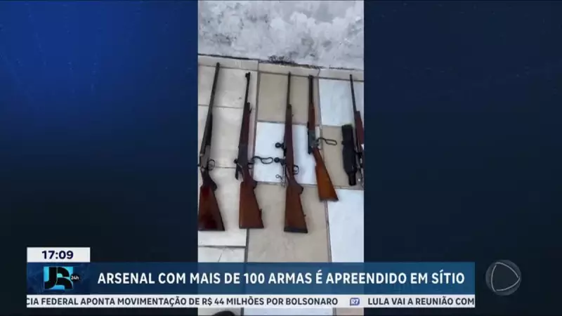 Arsenal de Guerra Encontrado em São Roque: Mais de 100 Armas Apreendidas em Operação Policial