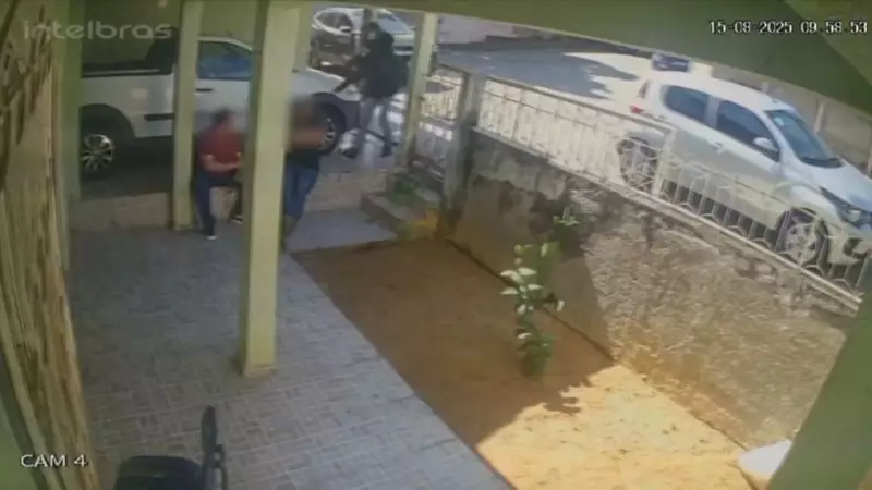 Assaltante invade empresa no ES e vítima perde dente durante ação violenta — Veja o vídeo chocante